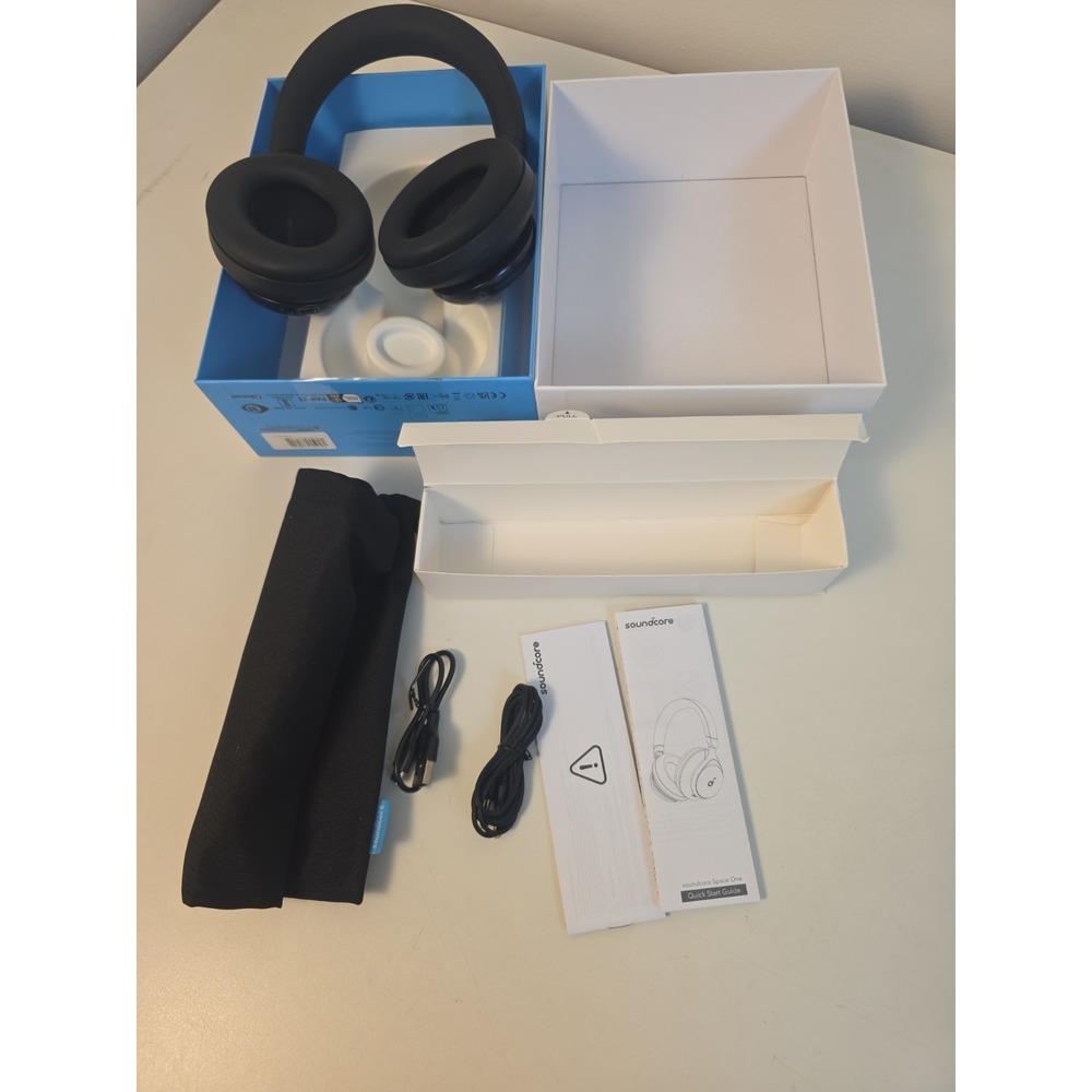 Soundcore Space One Wireless Headphones 40H ANC Playtime Noise Cancelling Tested - Picture 5 of 5
